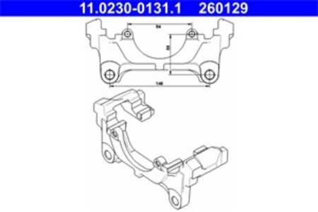 Hållare, bromsok, Framaxel, audi,seat,skoda,vw, 1K0 615 125 C, 1K0 615 125 E, 3C0 615 125 A, 5N0 615 125