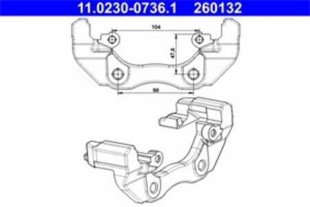 Hållare, bromsok, Framaxel, ford, 1223605, 1471710, 3M51-2B135-AA, 3M51-2B135-CA