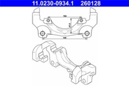 Hållare, bromsok, Framaxel, ford,land rover,volvo, 1384687, 1432360, 6G91-2B135-AB, 6G91-2B135-AC, 8603757, LR000567