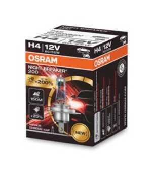 Halogenlampa  OSRAM NIGHT BREAKER 200 H4 P43t, citroën,vw,mercedes-benz