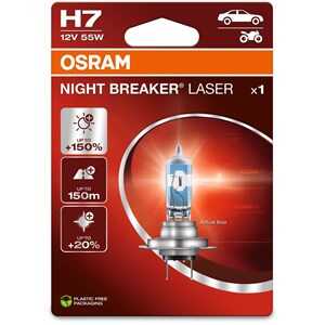 Halogenlampa Osram Night Breaker Laser H7 PX26d, Universal