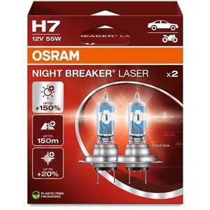 Halogenlampa Osram Night Breaker Laser H7 PX26d, Universal