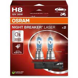 Halogenlampa Osram Night Breaker Laser ­H8, PGJ19-1, Universal