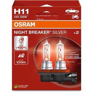 Halogenlampa Osram Night Breaker Silver H11 PGJ19-2, Universal