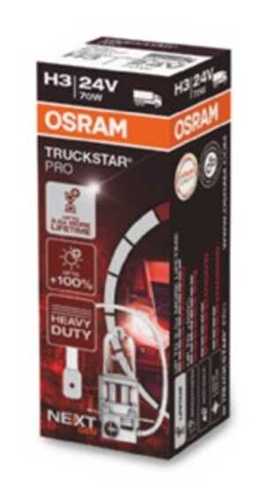 Halogenlampa OSRAM TRUCKSTAR PRO H3 PK22s, iveco daily buss ii, daily flak/chassi i, daily flak/chassi ii, daily skåp i, daily 