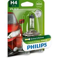 Halogenlampa  PHILIPS LongLife EcoVision H4 P43t-38