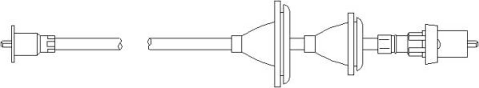 Hastighetsmätaraxel, ford sierra ii, sierra halvkombi ii, sierra turnier ii, 6 151 472, 87BB17260AA