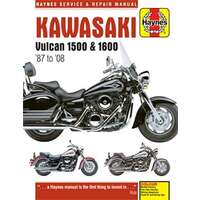 Haynes Reparationshandbok, Kawasaki Vulcan 1500/1600 87-08, Universal, 4913, 9781785213915