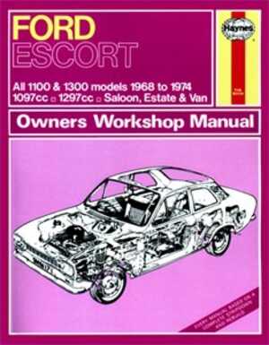 Haynes Reparationshandbok, Ford Escort Mk I 1100 & 1300, Universal, 0171