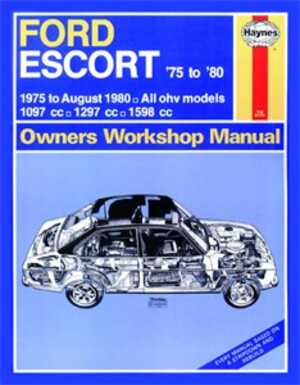 Haynes Reparationshandbok, Ford Escort, Universal, 0280