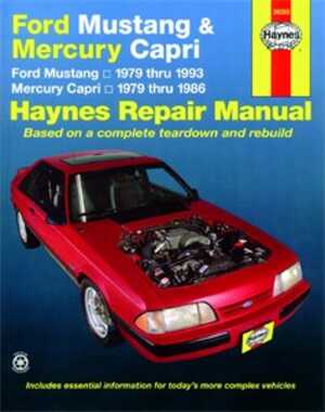 Haynes Reparationshandbok, Ford Mustang/mercury Capri, Universal, 36050