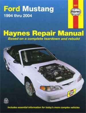 Haynes Reparationshandbok, Ford Mustang, Universal, 36051