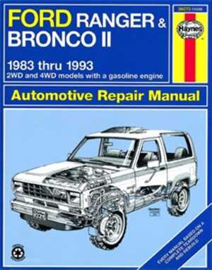 Haynes Reparationshandbok, Ford Ranger & Bronco Ii, Universal, 36070