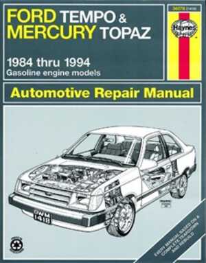 Haynes Reparationshandbok, Ford Tempo & Mercury Topaz, Universal, 36078