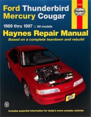 Haynes Reparationshandbok, Ford Thunderbird & Mercury Cougar, Universal, 36086