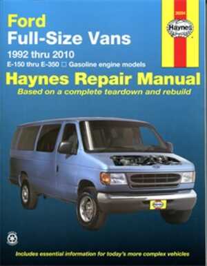 Haynes Reparationshandbok, Ford Full-size Vans, Universal, 36094