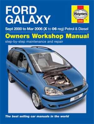 Haynes Reparationshandbok, Ford Galaxy, Universal, 978 0 85733 556 2