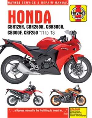 Haynes Reparationshandbok, Honda CBR/CB/CRF 11-18, Universal, 5919, 9781785214219