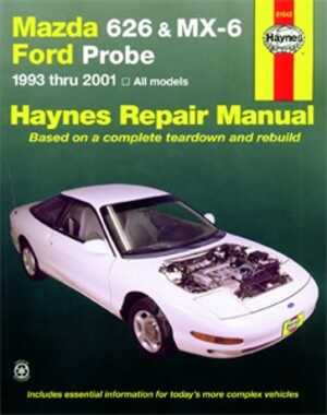 Haynes Reparationshandbok, Mazda 626, Mx-6 & Ford Probe, Universal, 61042, 9781563924408