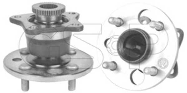 Hjullagersats, Bakaxel, Bakaxel, båda sidor, toyota corolla, corolla compact, corolla kombi, corolla liftback, 4245002020, 7466