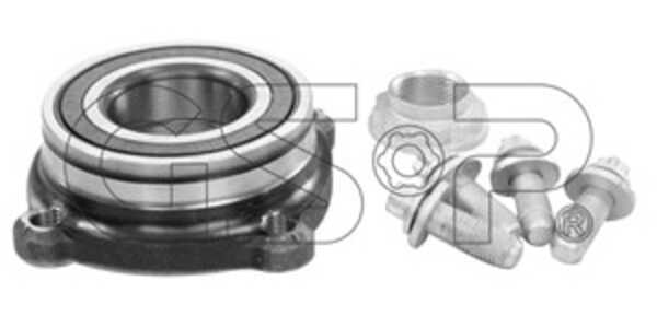 Hjullagersats, Bakaxel, bmw 5 touring [e61], 6 [e63], 6 cabriolet [e64], 7 [e65, e66, e67], x5 [e53], 33411095238, 33416762314,