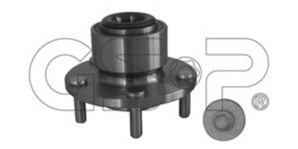 Hjullagersats, Framaxel, Fram, höger eller vänster, mazda 3, 3 sedan, 3N612C300, 3N612C300AD, BN8B3315XB, BP4K3315XA, BP4K3315XB