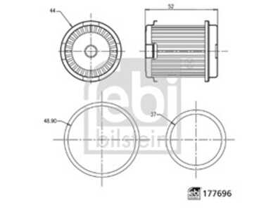 Hydraulikfilter, automatväxellåda, Inre, honda, 25450-P4V-003, 25450-P4V-013