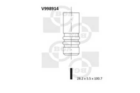 Insugsventil, citroën c2, c3 i, c4 i, c4 coupé, peugeot 1007, 206 halvkombi, 206 sw, 207, 307, 307 break, 307 sw, 0948.C8