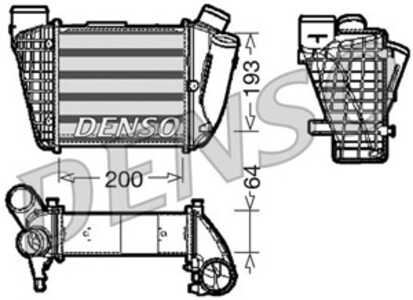 Intercooler, Höger, audi a4 b6, a4 b6 avant, a4 b6 cabriolet, a4 b7, a4 b7 avant, 8E0145805C, 8E0145806C, 8E0145806D