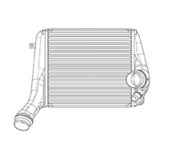 Intercooler, Höger, porsche panamera, 97011021002