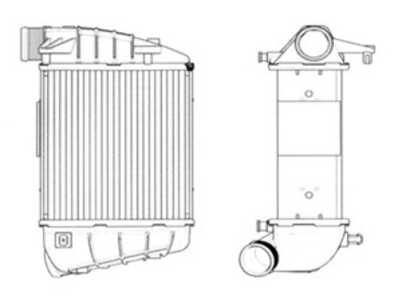 Intercooler, Höger, audi a4 b7, a4 b7 avant, a4 b7 cabriolet, 8E0145806L