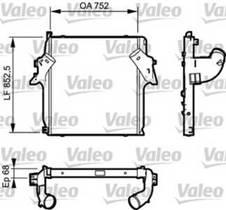 Intercooler, passar många modeller, 9425010201, 9425010901, 9425011001, A9425010201, A9425010901, A9425011001