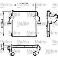 Intercooler, passar många modeller, 9425010201, 9425010901, 9425011001, A9425010201, A9425010901, A9425011001