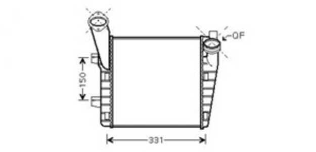 Intercooler, Vänster, audi q7, porsche cayenne, vw touareg, 7L0145803, 7L0145803A, 7L6145803A, 7L6145803C, 7L6145803D, 7L614580