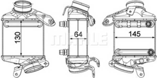 Intercooler, Vänster, bmw, 13717575403, 13717575405, 17517575403, 7 575 403, 7 575 405