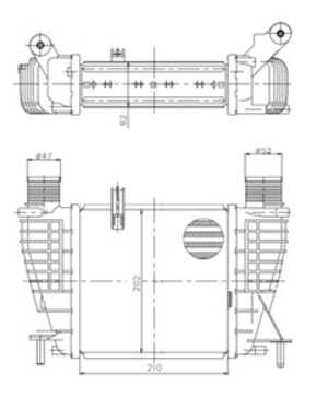 Intercooler, nissan note, note van, nv200 / evalia buss, nv200 skåp, 144619U21A, 14461JX51A