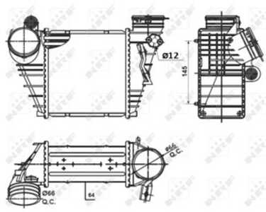 Intercooler, audi,seat,skoda,vw, 1J0145803L, 1J0145803N