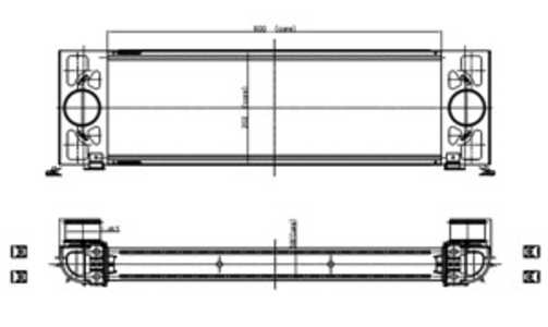 Intercooler, ford transit buss, transit flak/chassi, transit skåp, transit v363 skåp, 4851182, 4967772, 8C169L440BA, 8C169L440BB