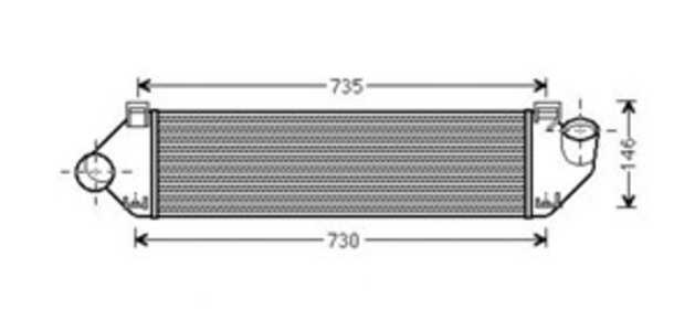 Intercooler, ford,volvo, 1231015, 1316496, 1352448, 1353523, 1376346, 1420158, 1421281, 1423959, 1429405, 1539581, 1569650, 167