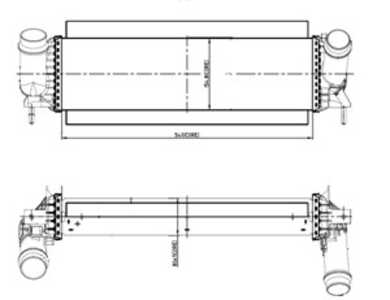 Intercooler, nissan navara flak/chassi, np300 navara pick-up, renault alaskan, 144614JA0B