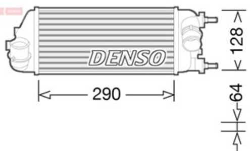 Intercooler, fiat panda, panda van, 51930049