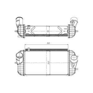 Intercooler, hyundai grand santa fé, santa fé iii, santa fé skåp/suv iii, kia sorento iii, 282712F700