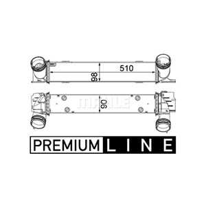 Intercooler, bmw 1 [e81, e87], 1-serie cabriolet [e88], 1-serie coupé [e82], 3 [e90], 3 touring [e91], x1 [e84], 17517524916, 7