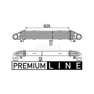 Intercooler, mercedes-benz c-klass [w204], c-klass t-model [s203, s204], e-klass [w212], 204 500 05 00, 2045000500, A 204 500 0