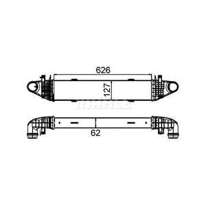 Intercooler, mercedes-benz, 204 500 00 00, 2045000000, A 204 500 00 00