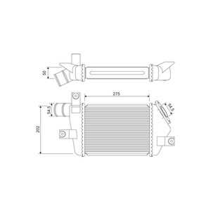 Intercooler, mitsubishi pajero sport ii, MN135001