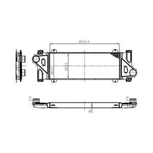 Intercooler, mercedes-benz sprinter 3, 5-t skåp classic [b909], sprinter 3-t flak/chassi [b903], sprinter 4, 6-t buss classic [