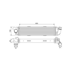 Intercooler, fiat,opel,renault,vauxhall, 144960050R, 14496-0050R, 144962019R, 14496-2019R, 4422266, 4422267, 6000618095, 600061