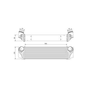 Intercooler, bmw 5 [f10], 5 gran turismo [f07], 5 touring [f11], 7 [f01, f02, f03, f04], 17 11 7 577 115, 17 11 7 805 629, 17 5