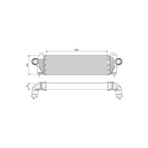 Intercooler, iveco daily flak/chassi vi, daily skåp vi, 5801255806, 5801255844, 5801526779, 5802097643